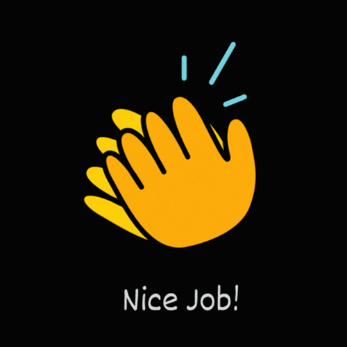 Nice Job Clapping Animation GIF
