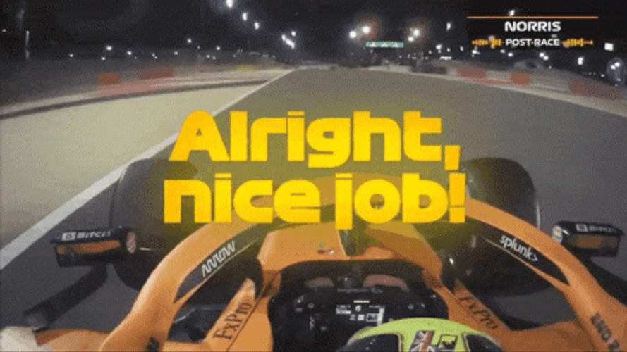Nice Job For Winning The Race GIF