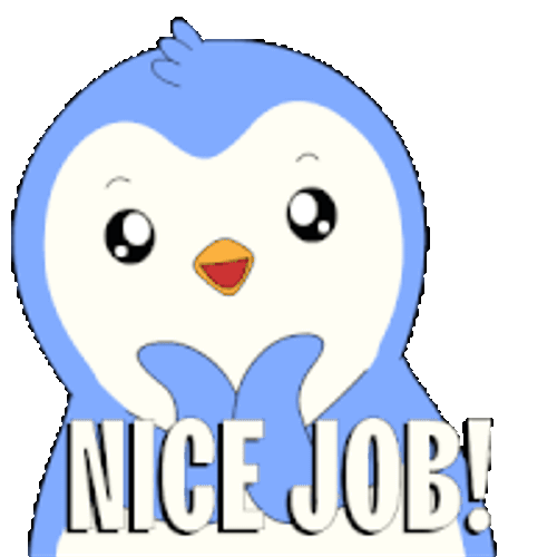 Nice Job Good Job Today Sticker GIF