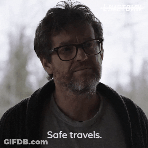 Nice Man Praying For Safe Travels GIF
