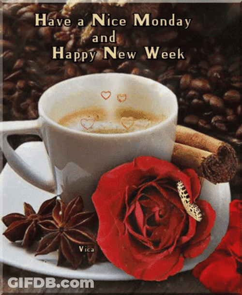 Nice Monday Happy New Week Coffee GIF