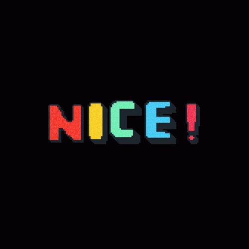 Nice Multicolored Word Art GIF