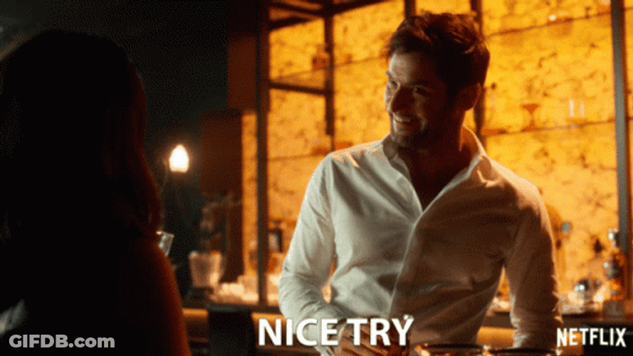 Nice Try Lucifer Morningstar GIF
