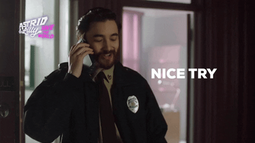 Nice Try Officer Drew Astrid And Lilly GIF