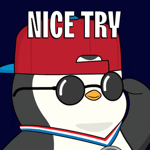 Nice Try Pudgy Penguin Removing Sunglasses GIF