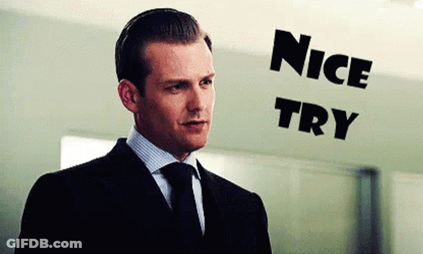 Nice Try Suits Harvey Specter GIF