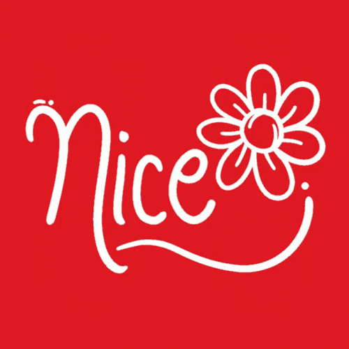 Nice Word Art Flower GIF