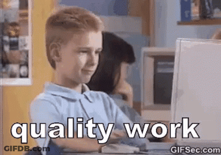 Nice Work GIF