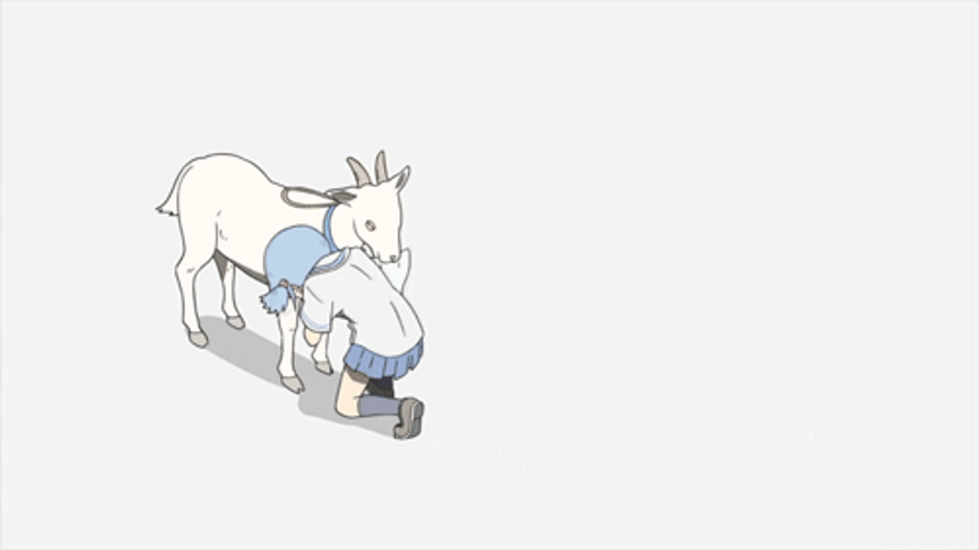 Nichijou Animal Fight GIF