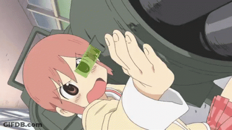 Nichijou Anime Machine Gun GIF