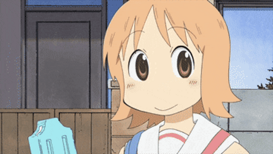 Nichijou Anime Yuuko Winking GIF