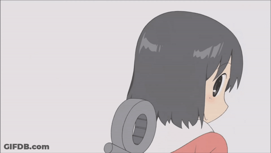 Nichijou Back Profiles GIF