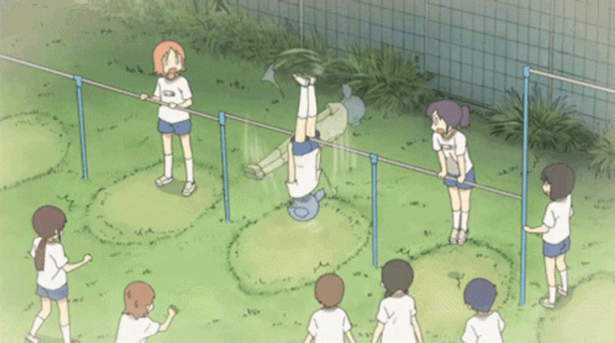 Nichijou Funny Nano Spinning GIF