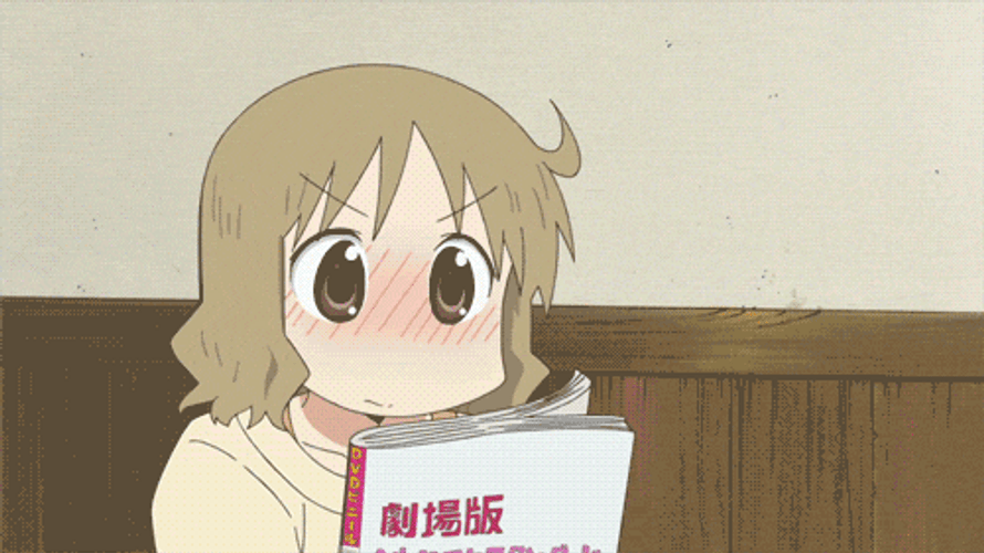Nichijou Izumi Reading A Book GIF