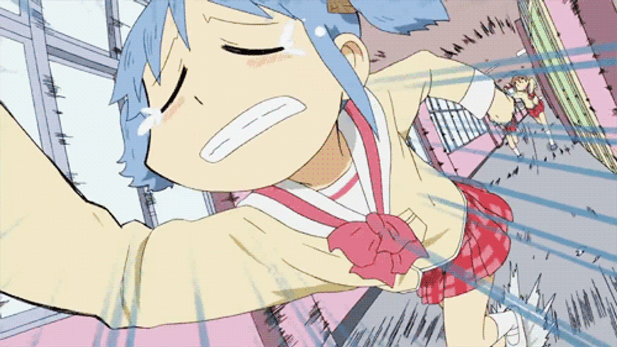 Nichijou Mio Running GIF