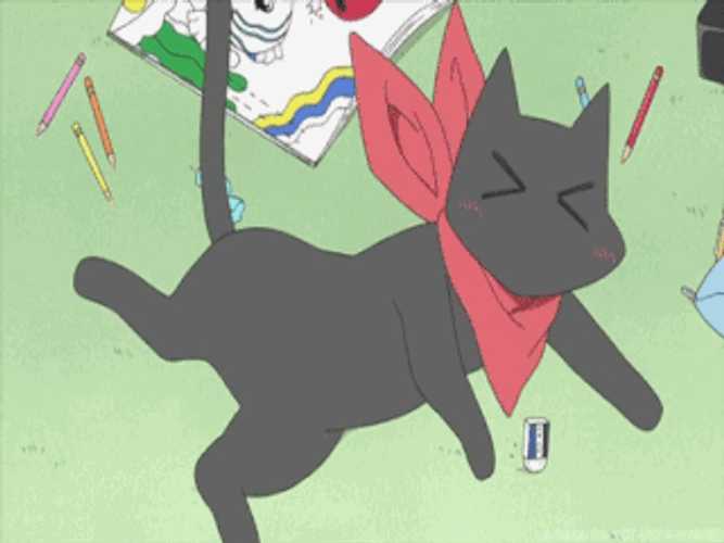 Nichijou Playing Sakamoto GIF