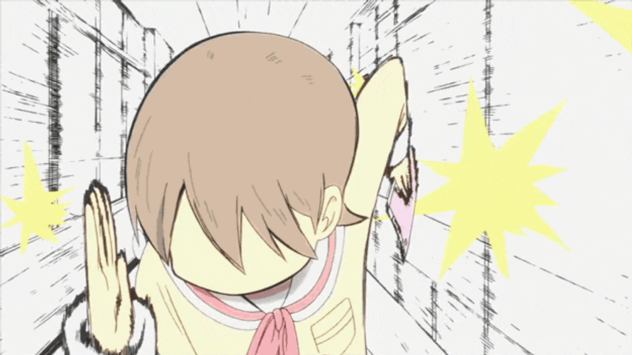 Nichijou Yuuko Running GIF