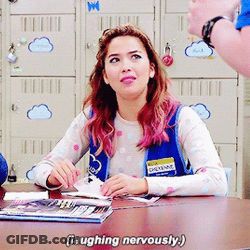 Nichole Sakura Nervous Laugh GIF