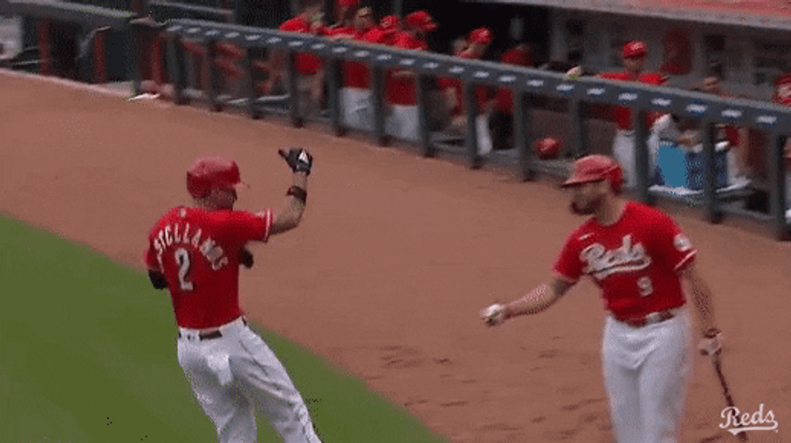 Nick Castellanos Fist Bump His Teammate GIF