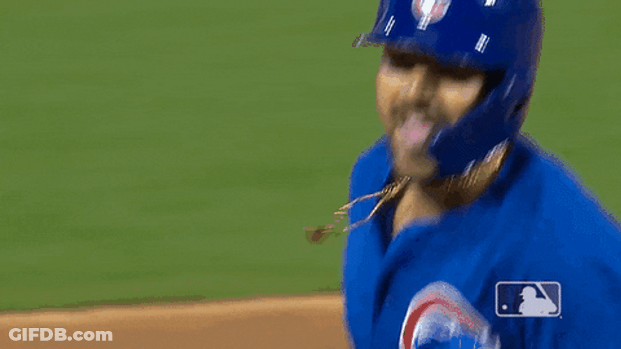 Nick Castellanos Running Happily GIF