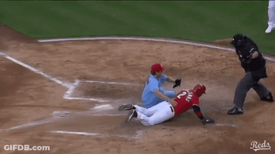 Nick Castellanos Shouts At Enemy Team GIF