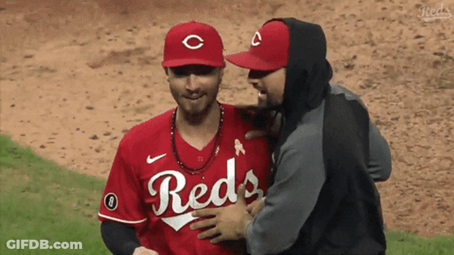 Nick Castellanos Tapping Shoulder Of His Teammate GIF