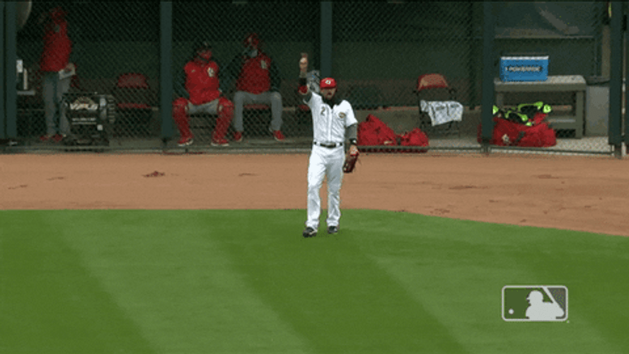 Nick Castellanos Walking Wearing White Jersey GIF