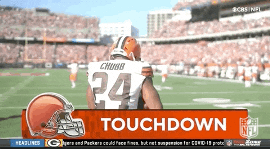 Nick Chubb Running Back View GIF
