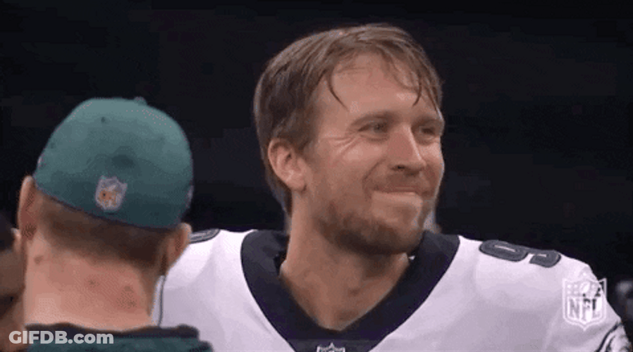 Nick Foles Smiling Brightly GIF