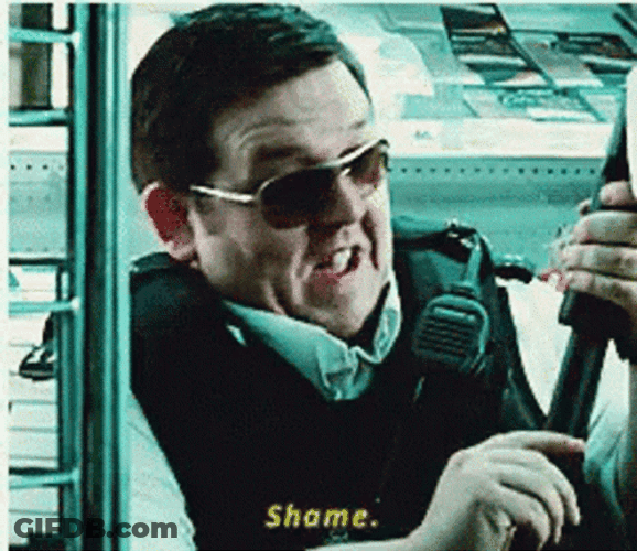 Nick Frost That's A Shame GIF