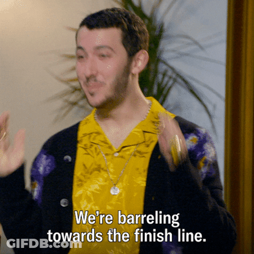 Nick Jonas On Barrelling Towards Finish Line GIF