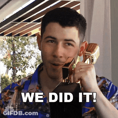 Nick Jonas On The Phone We Did It GIF