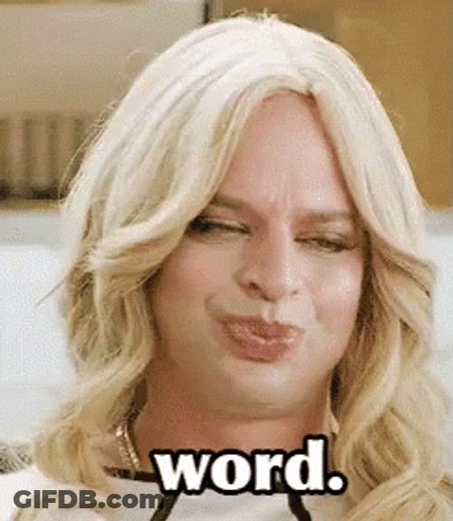 Nick Kroll Drag Queen Word GIF