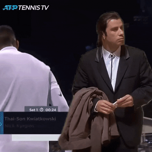 Nick Kyrgios Looking Around GIF