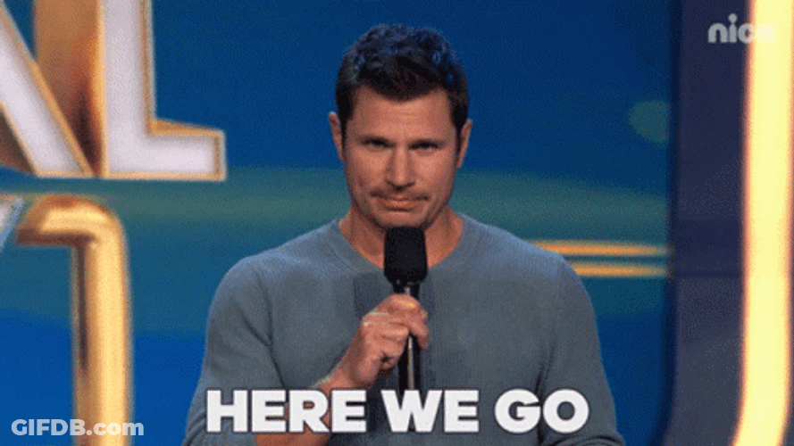 Nick Lachey On Stage And Here We Go GIF
