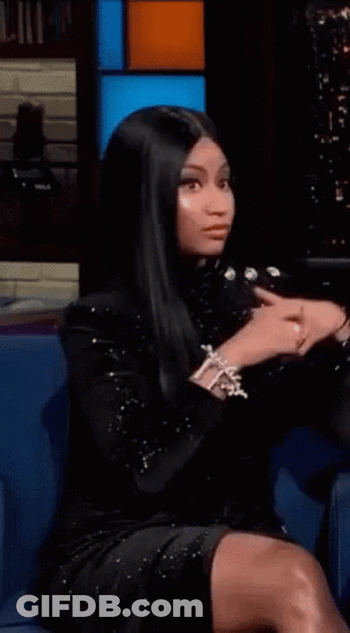 Nick Minaj Dances In Seat GIF