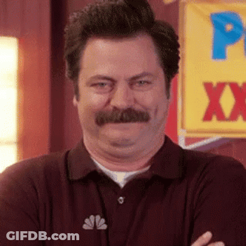 Nick Offerman Laughing Then Crying GIF
