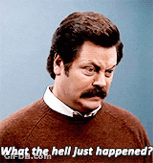 Nick Offerman What The Hey Happened GIF