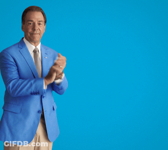 Nick Saban Quality Coverage GIF