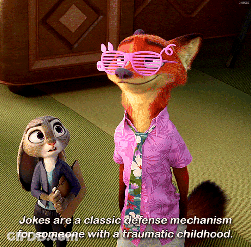 Nick Wilde And Judy Hopps Wearing Sunglasses GIF
