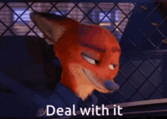 Nick Wilde Deal With It GIF