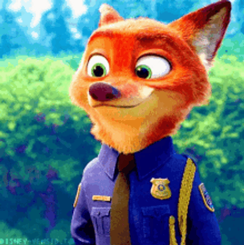 Nick Wilde Feeling Relieved GIF