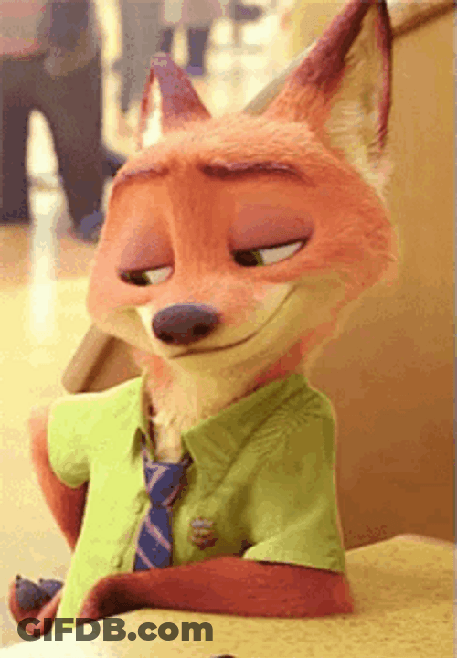 Nick Wilde Smooth Smirking Face GIF