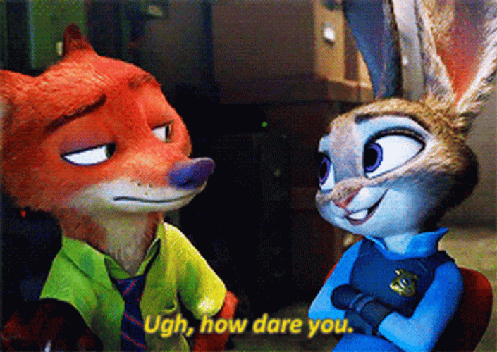 Nick Wilde Zootopia How Dare You GIF