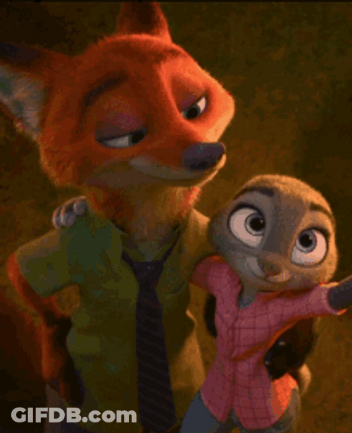 Nick Wilde & Zootopia In Good Vibes Reaction GIF