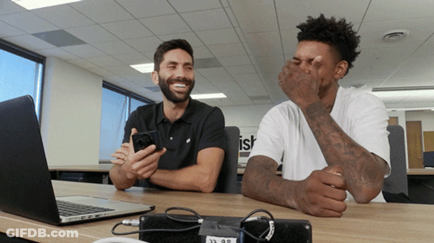 Nick Young Laughing Jokes GIF