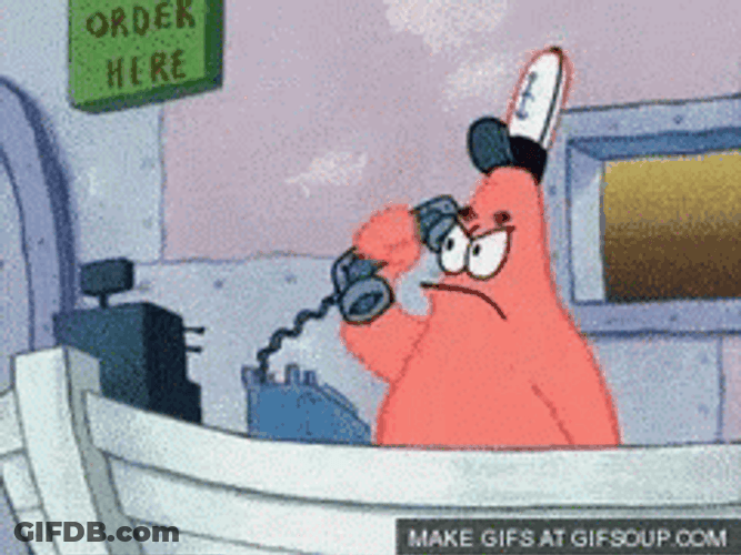Nickelodeon Angry Patrick Star Poor Customer Service GIF