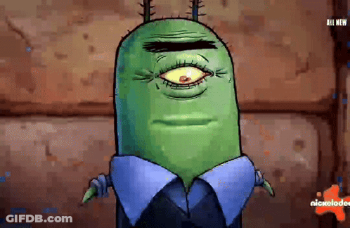 Nickelodeon Cartoon Character In Blue Shirt And Tie GIF