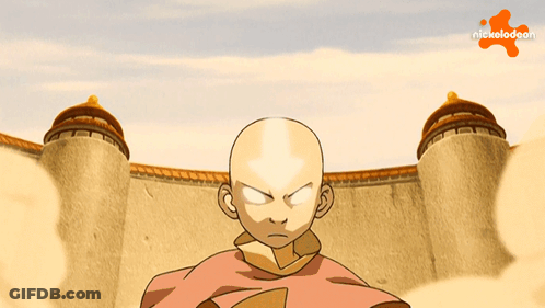 Nickelodeon Cartoon Character In Front Of Castle GIF