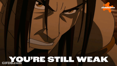 Nickelodeon Cartoon Saying You Are Still Weak GIF
